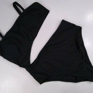 Shade & Shore Large One Piece Swimsuit Black